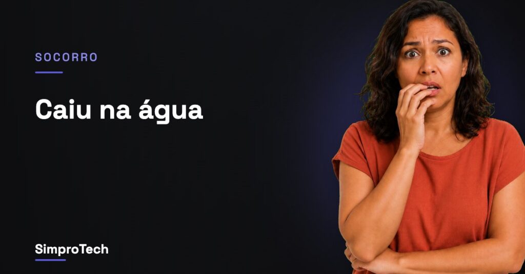 Caiu na água