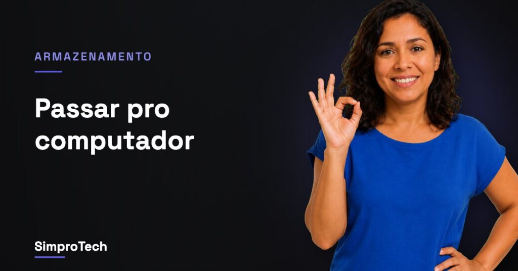 Passar as fotos do celular pro computador