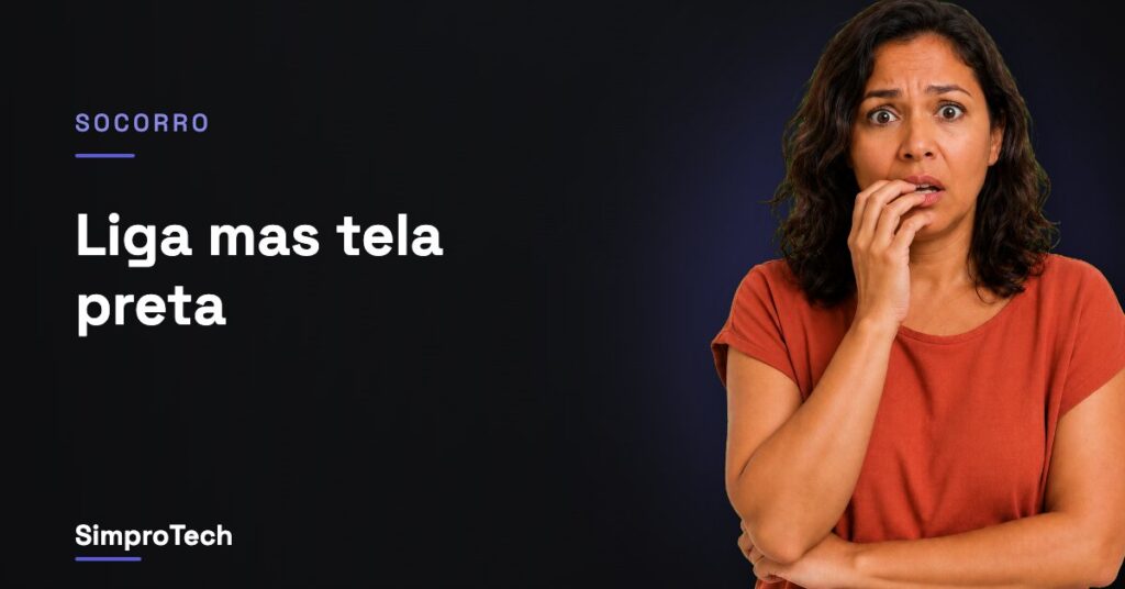 Celular liga mas a tela fica preta