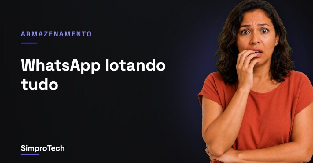 WhatsApp ocupando espaço no celular
